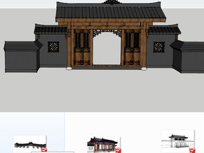 精品城門SU模型與CAD平面設計圖紙下載 29.71MB資源合集，建筑創作的秘籍